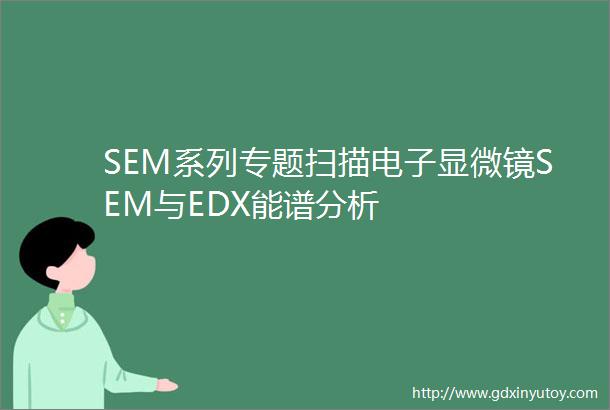 SEM系列专题扫描电子显微镜SEM与EDX能谱分析