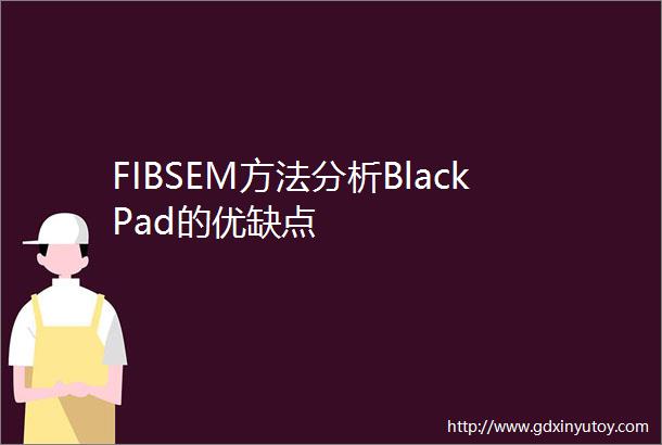 FIBSEM方法分析BlackPad的优缺点