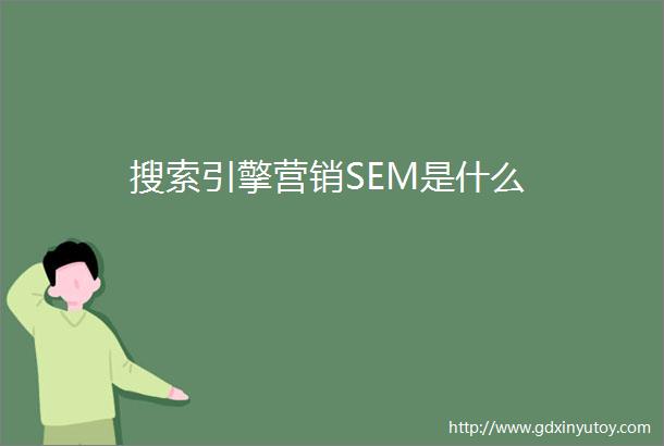 搜索引擎营销SEM是什么